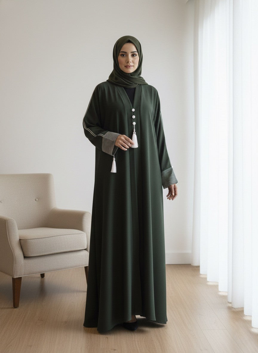 Pinstripe abayas