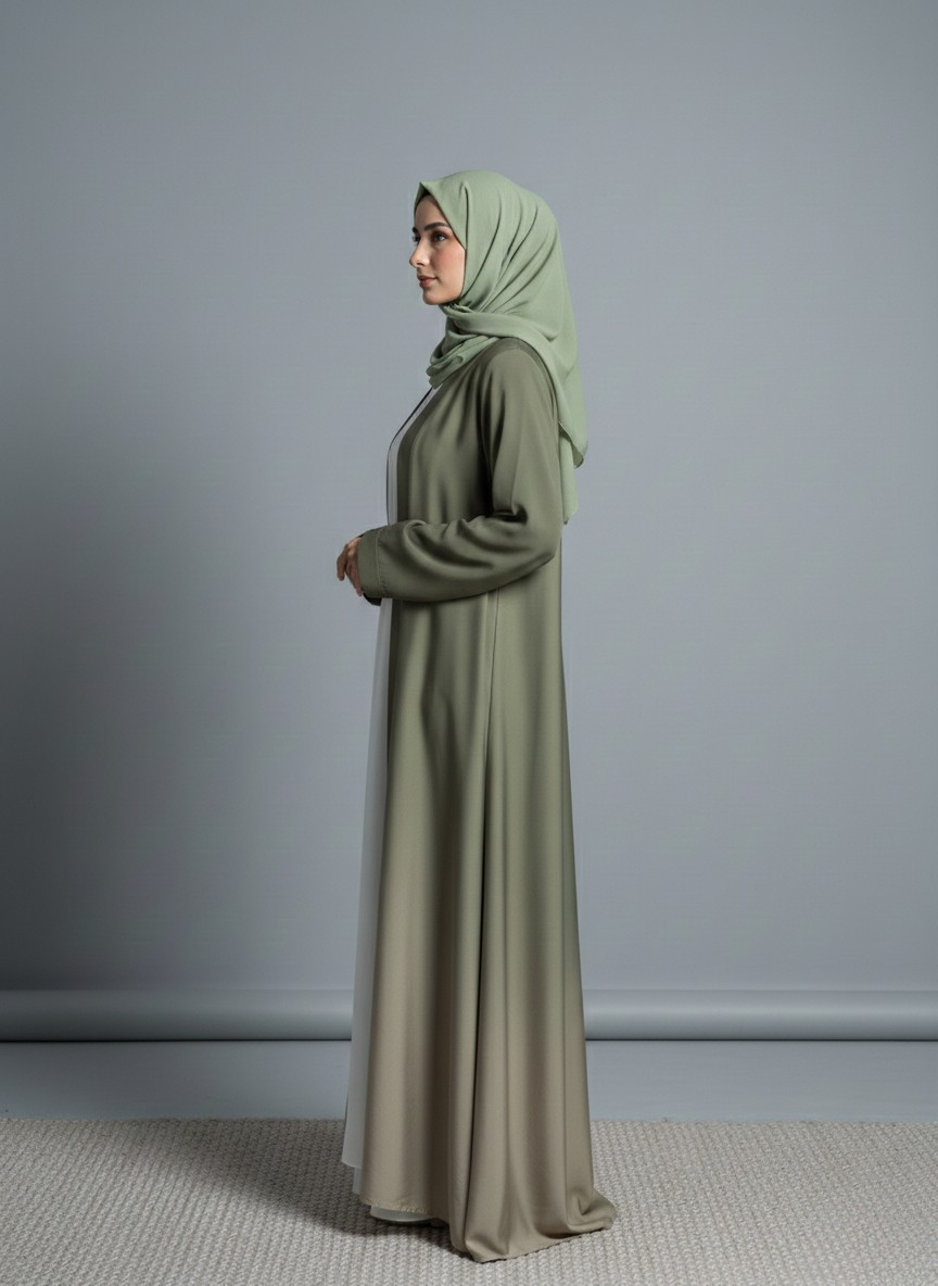 Orvelle Cardigan | Dual-tone Abaya