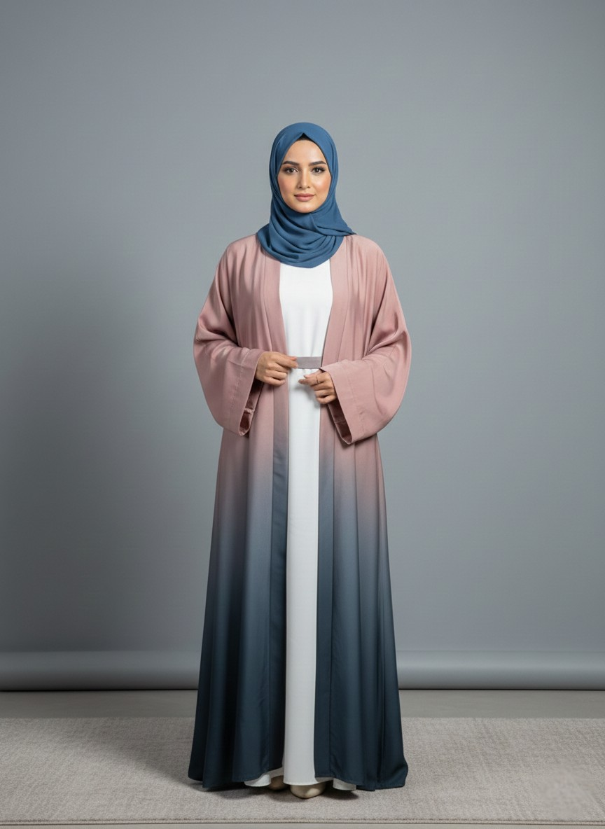 Ravelle Cardigan | Dual-tone Abaya