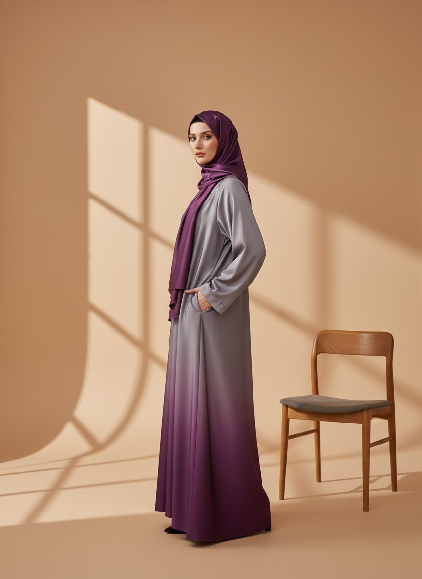 Elira | Dual-tone Abaya