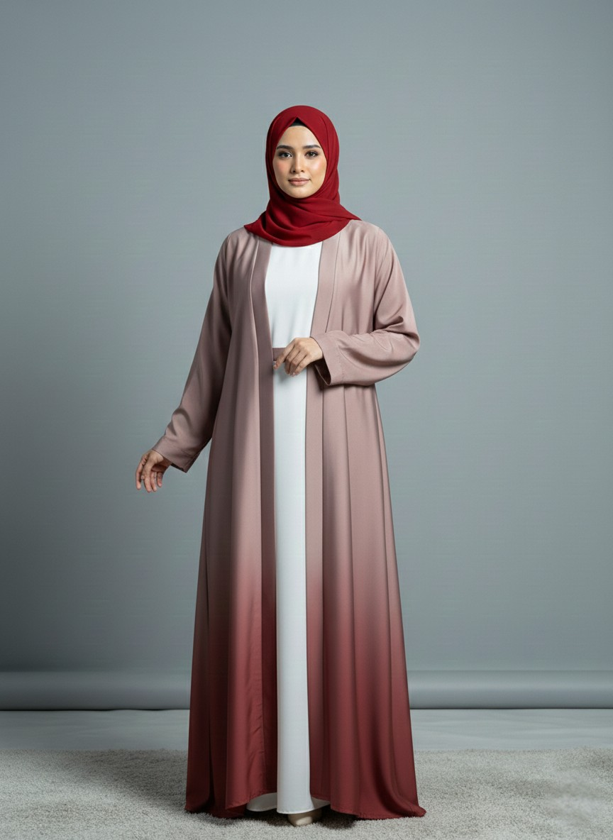 Seerez Cardigan | Dual-tone Abaya