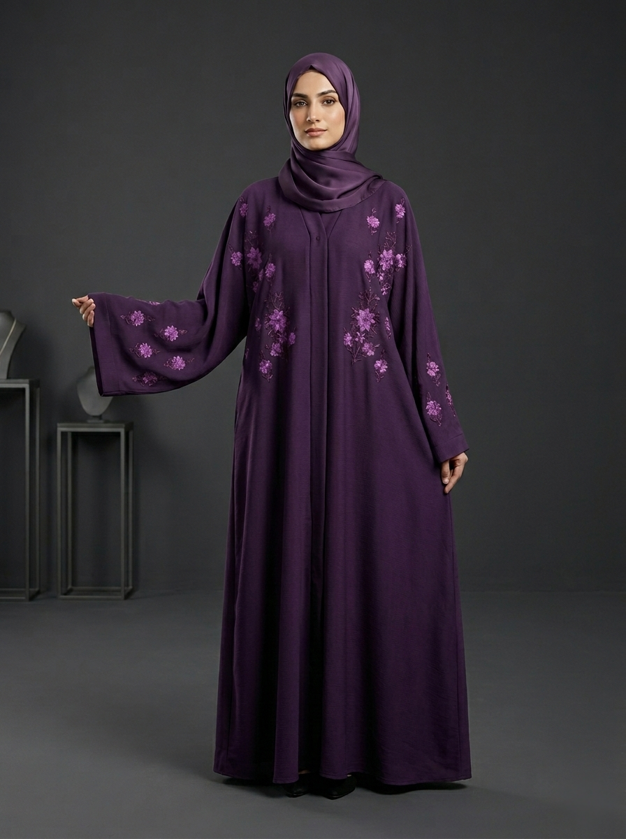 Majestic - Embroidered Abaya