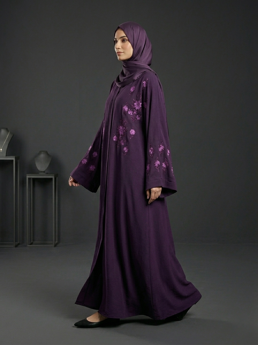Majestic - Embroidered Abaya