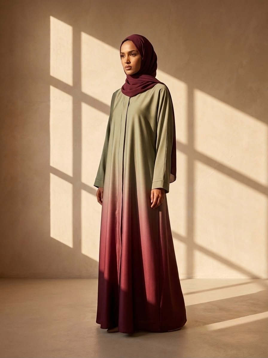 Velina | Dual Tone Abaya