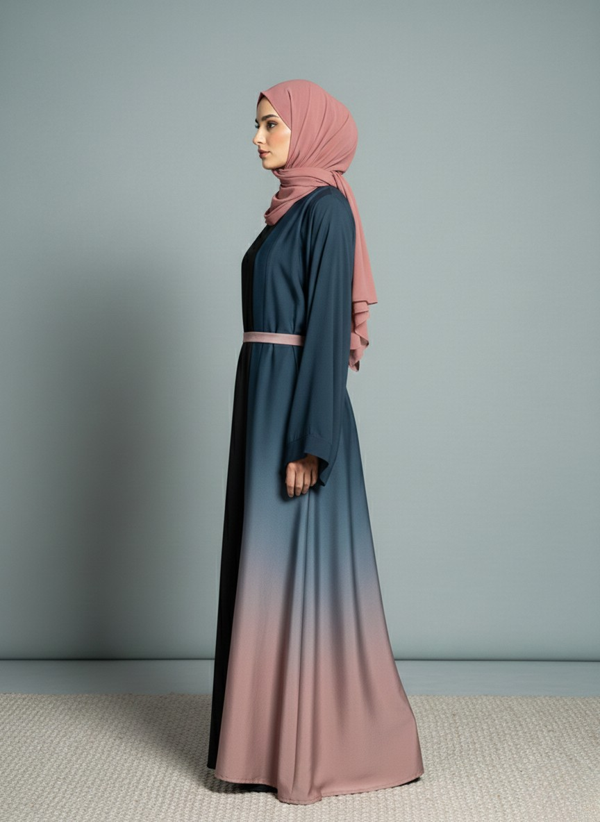 Marvelle Cardigan | Dual-tone Abaya