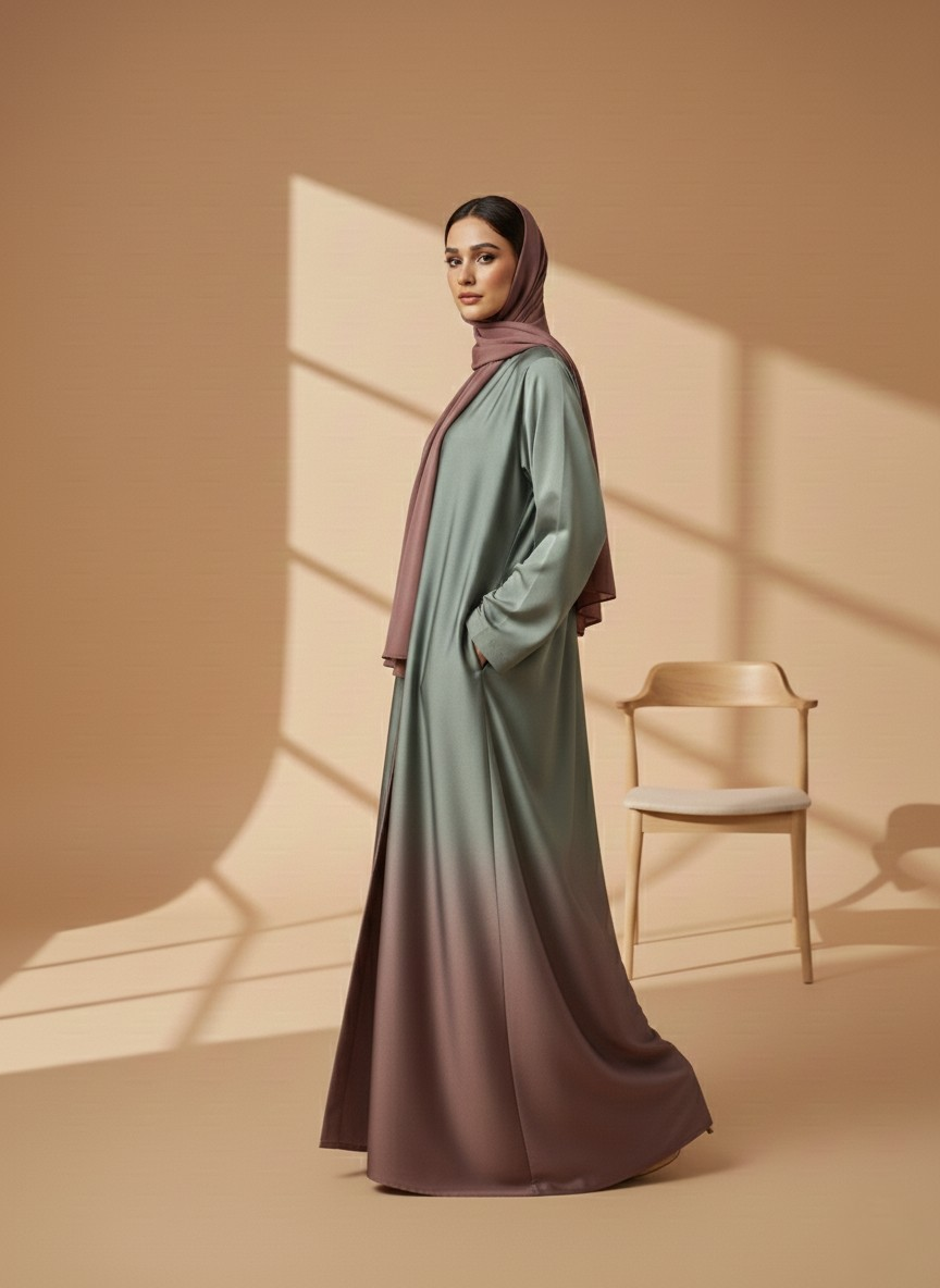 Zayrah | Dual-tone Abaya