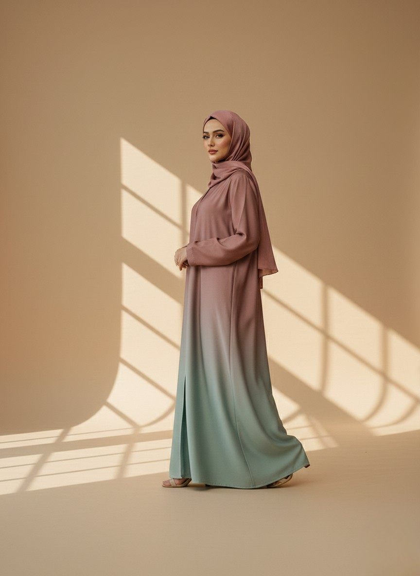 Zayelle | Dual Tone Abaya
