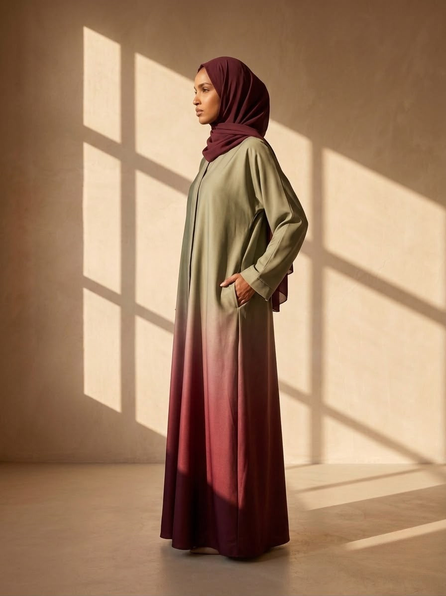 Velina | Dual Tone Abaya