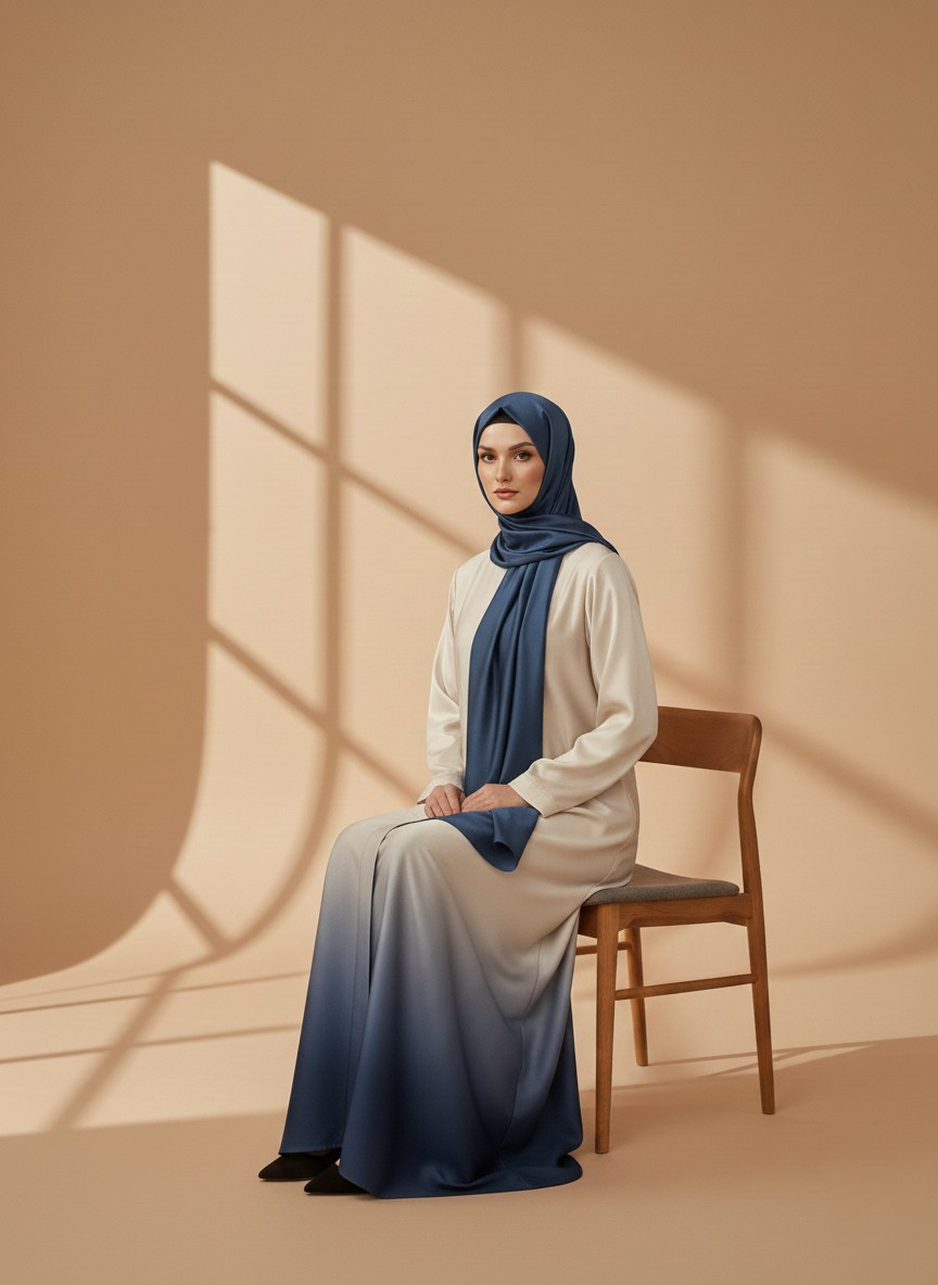 Aurelle | Dual-tone Abaya