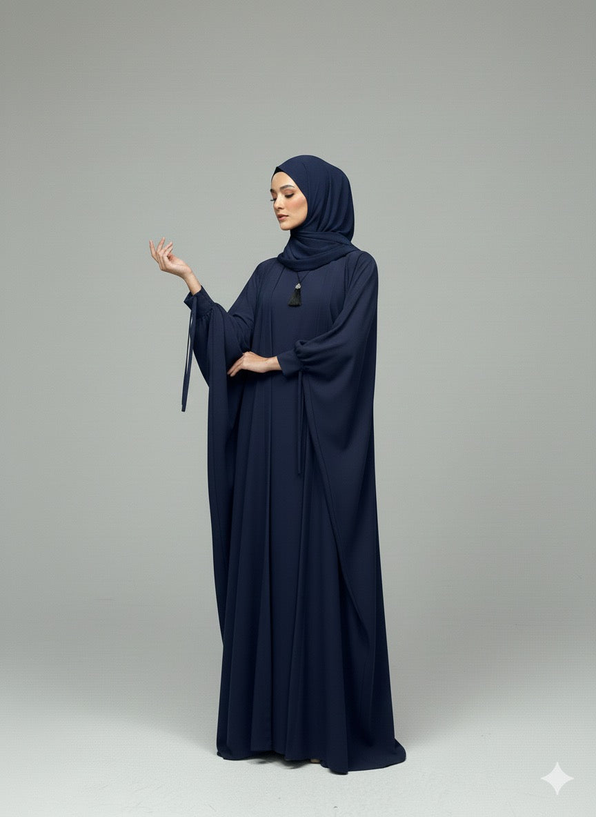 Navy Blue | Tie Kaftan