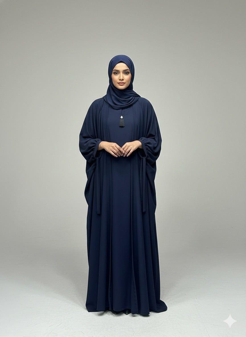 Navy Blue | Tie Kaftan