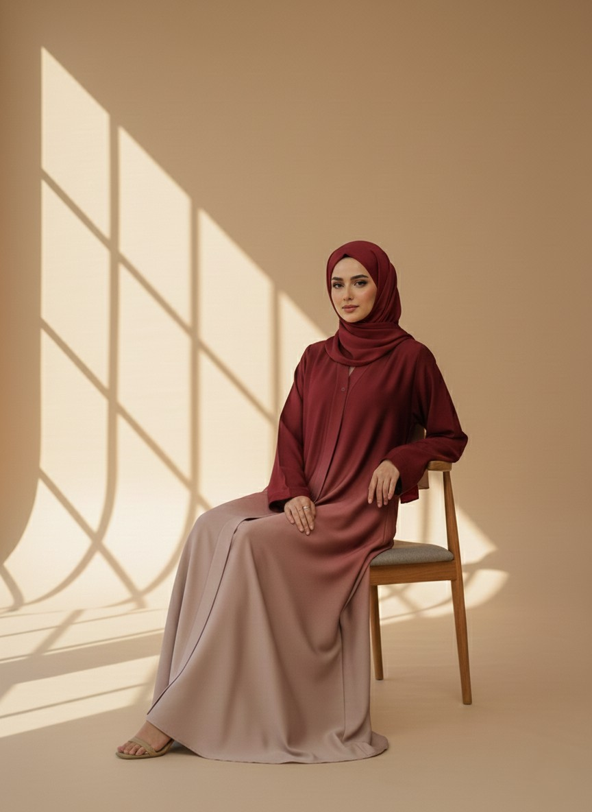 Elvona  | Dual Tone Abaya