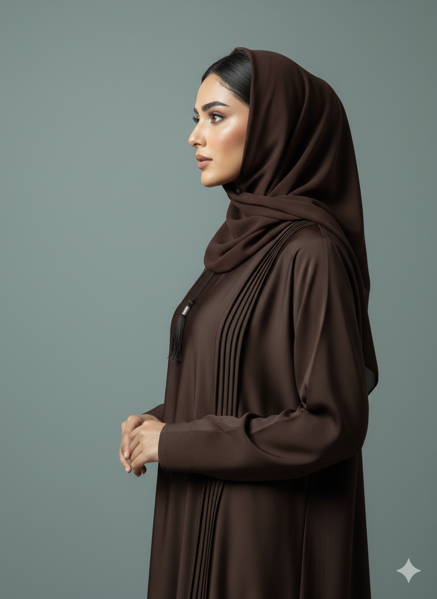 Espresso | Pleated Abaya