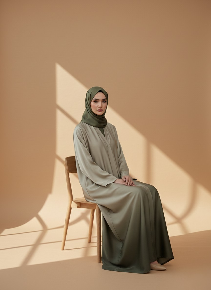 Solene | Dual-tone Abaya