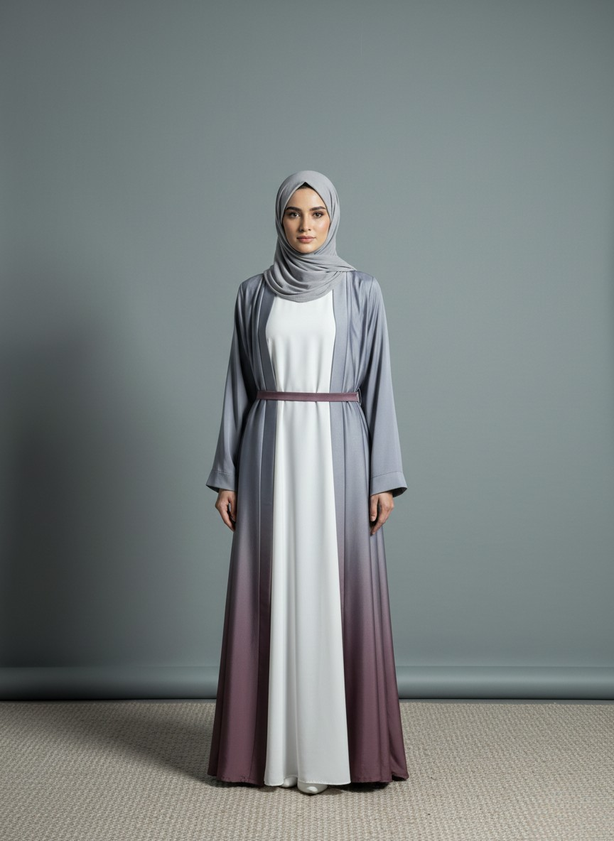 Zelor Cardigan | Dual-tone Abaya