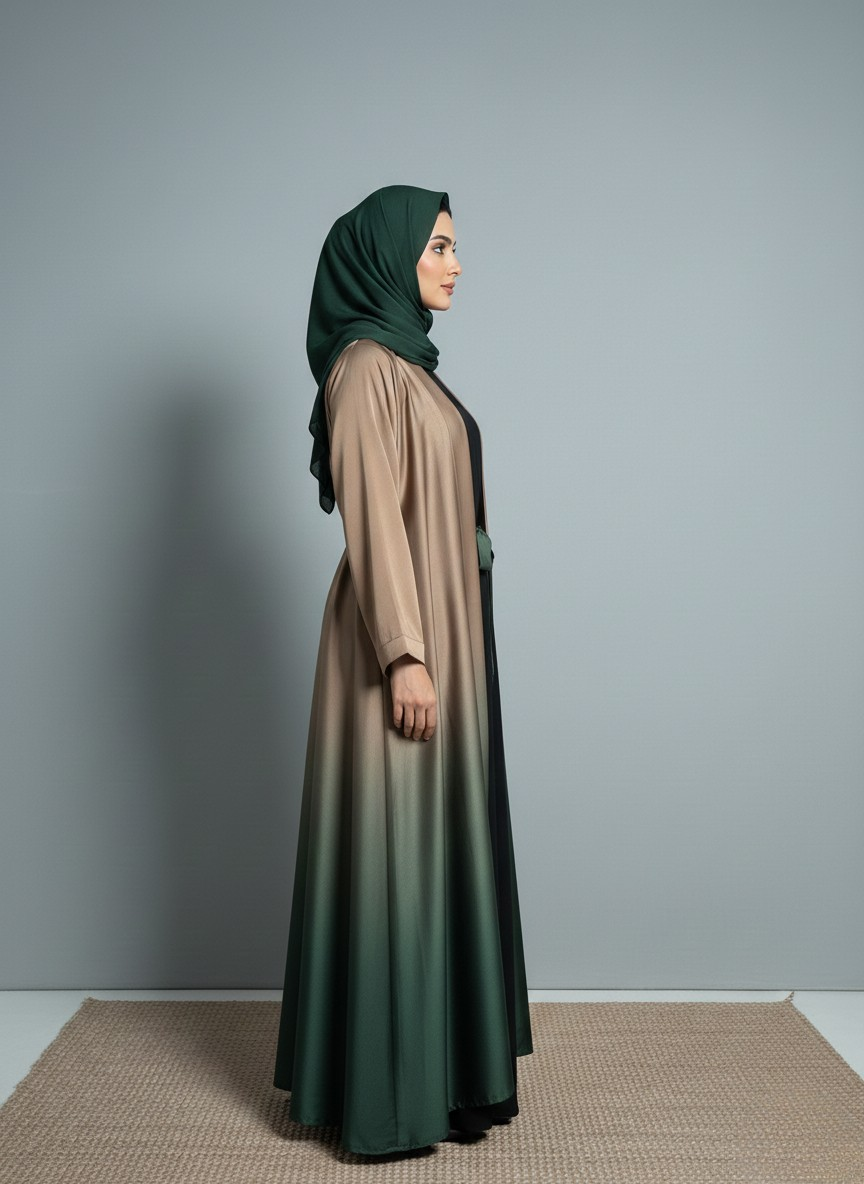 Norelle Cardigan | Dual-tone Abaya