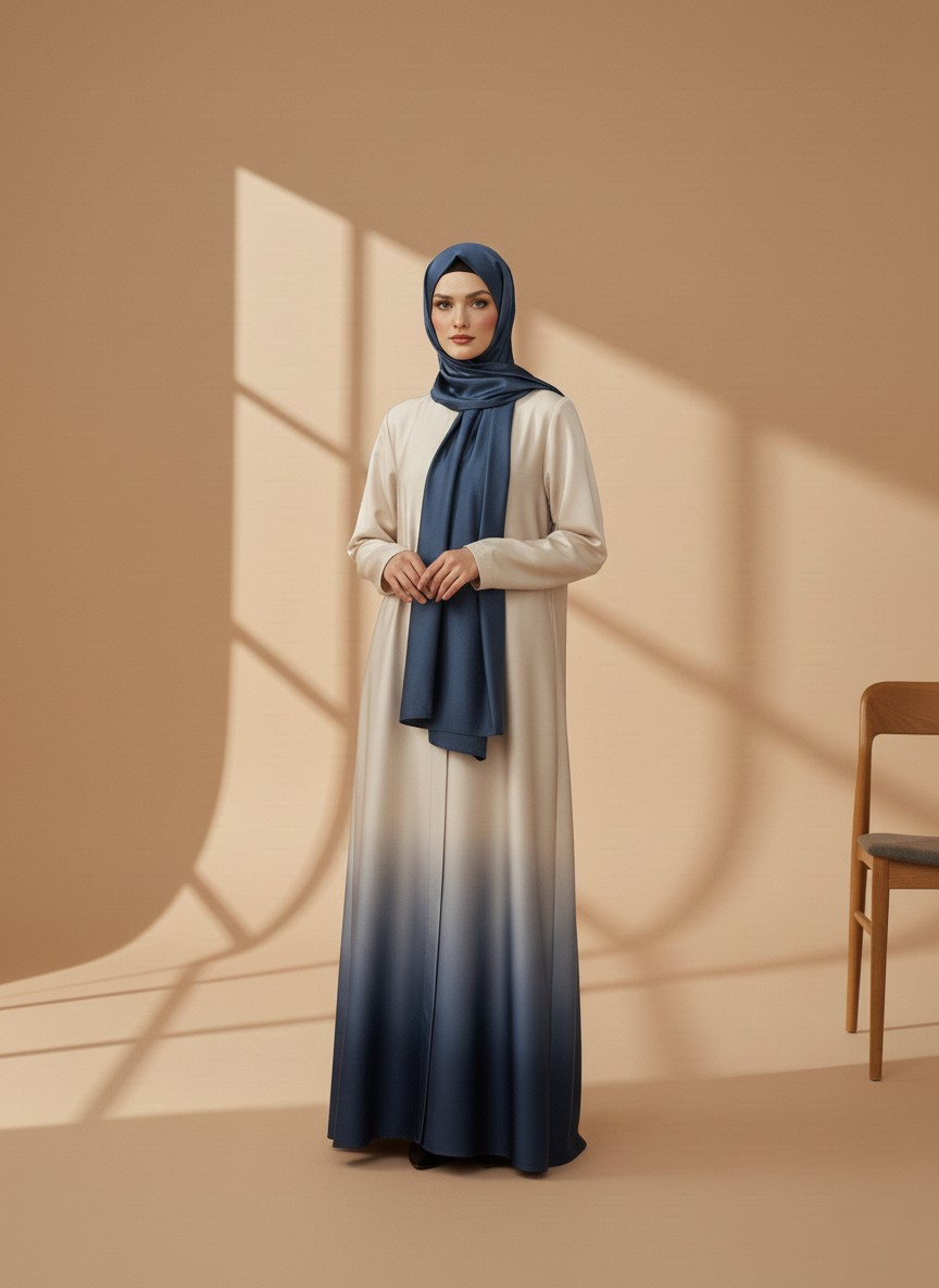 Aurelle | Dual-tone Abaya