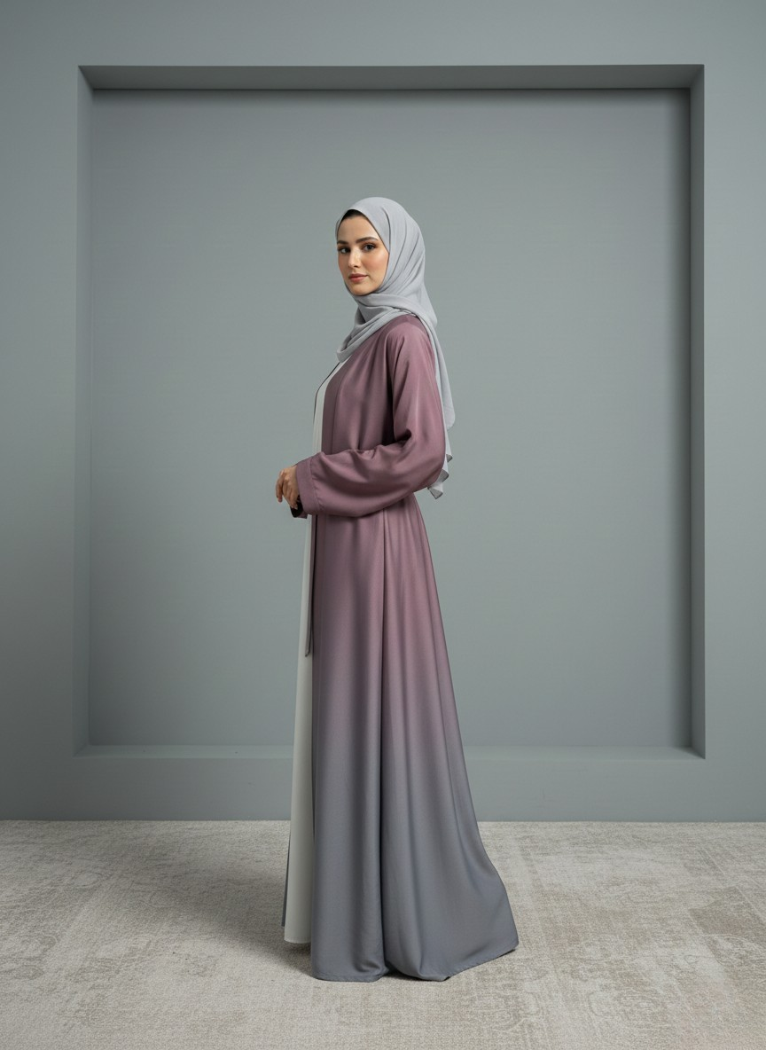 Viovelle Cardigan | Dual-tone Abaya