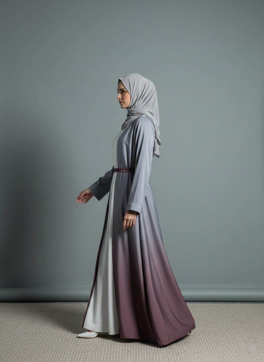 Zelor Cardigan | Dual-tone Abaya