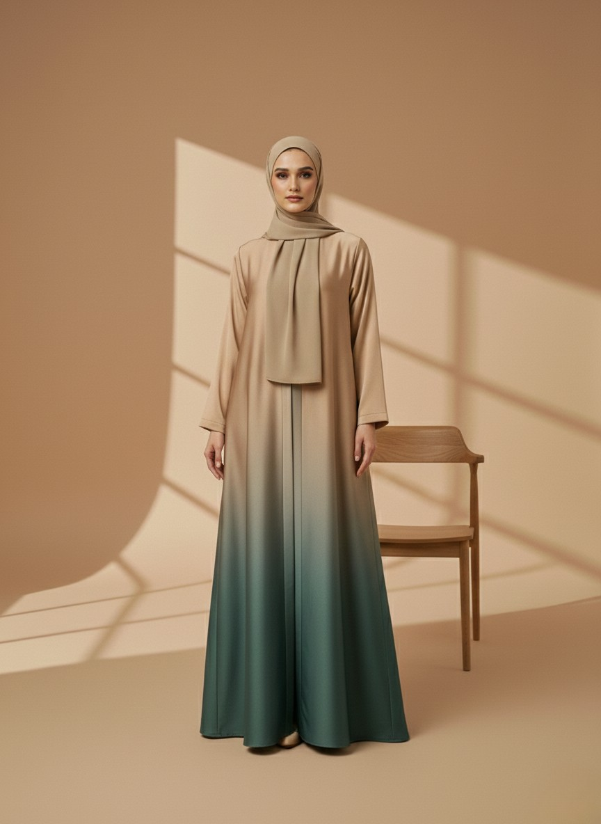 Norelle | Dual-tone Abaya