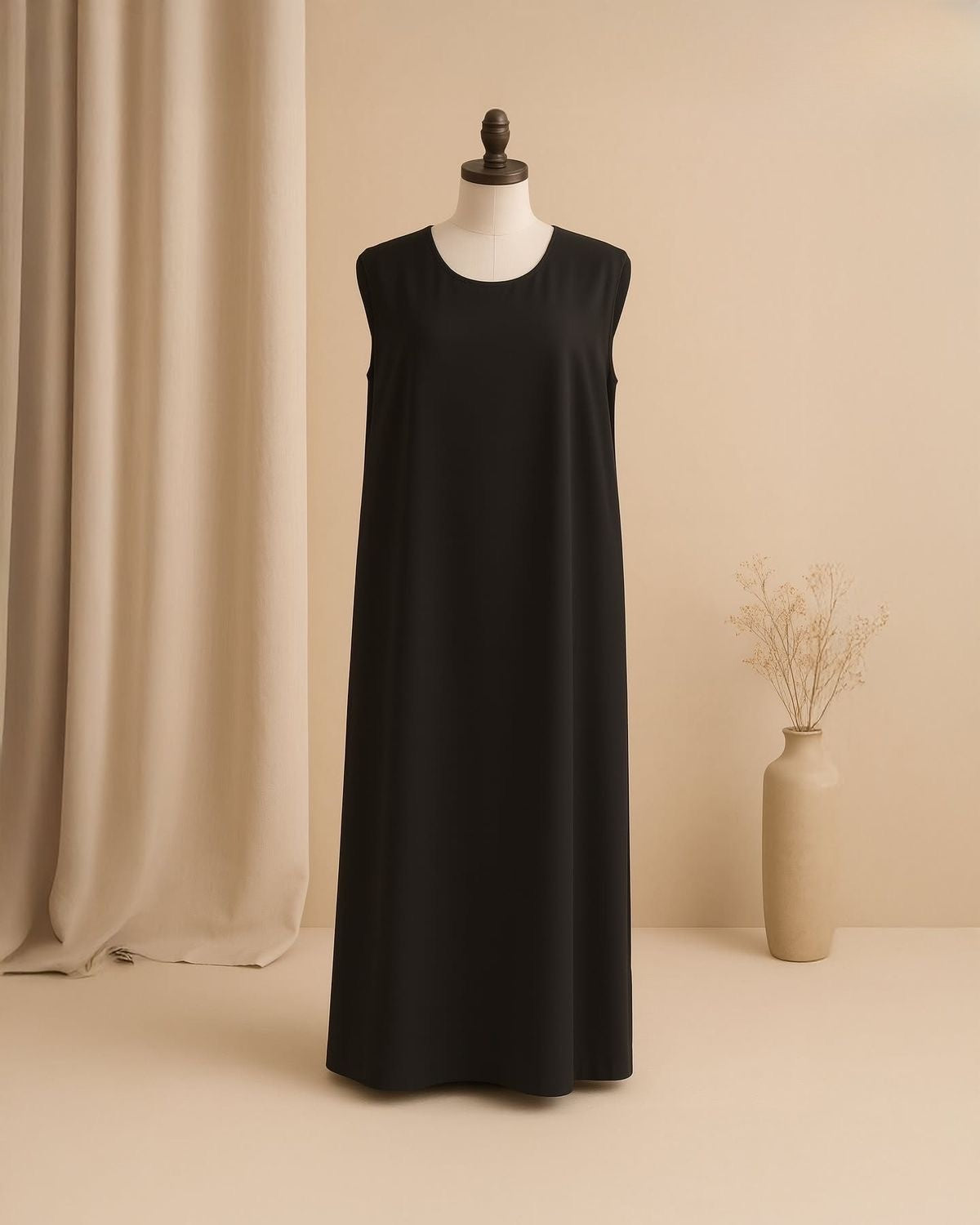 Black Sleeveless | Inner Abaya