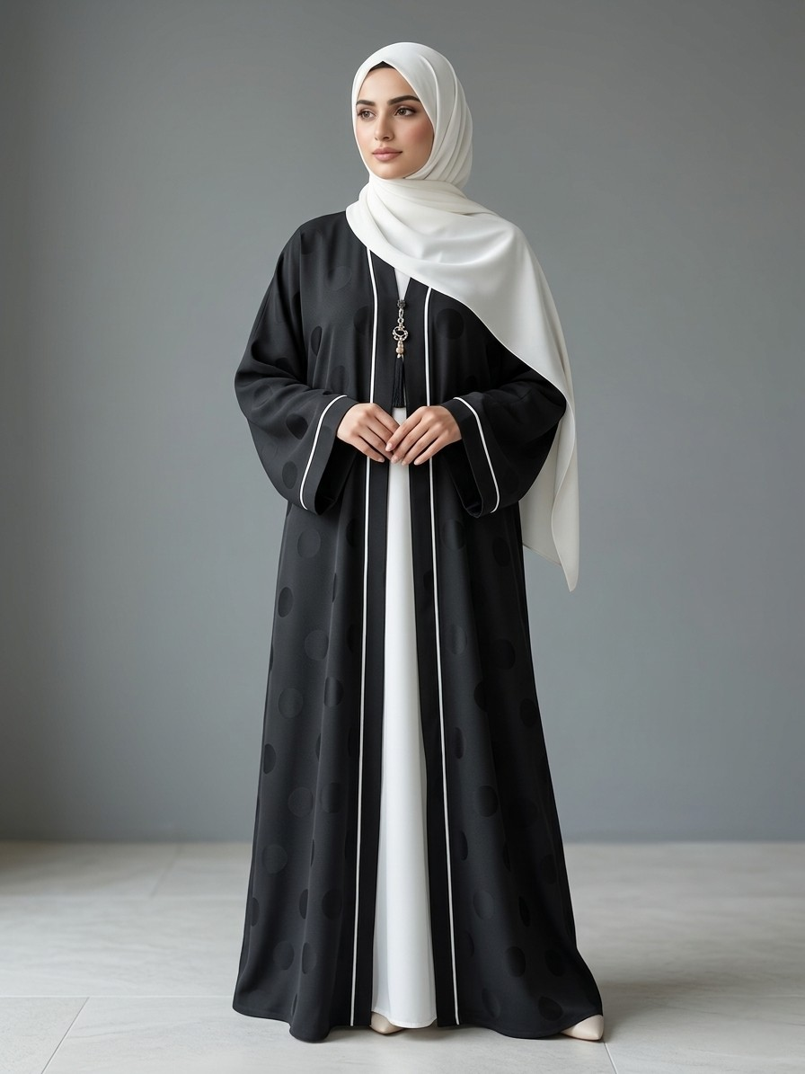 Charcoal | Cardigan abaya