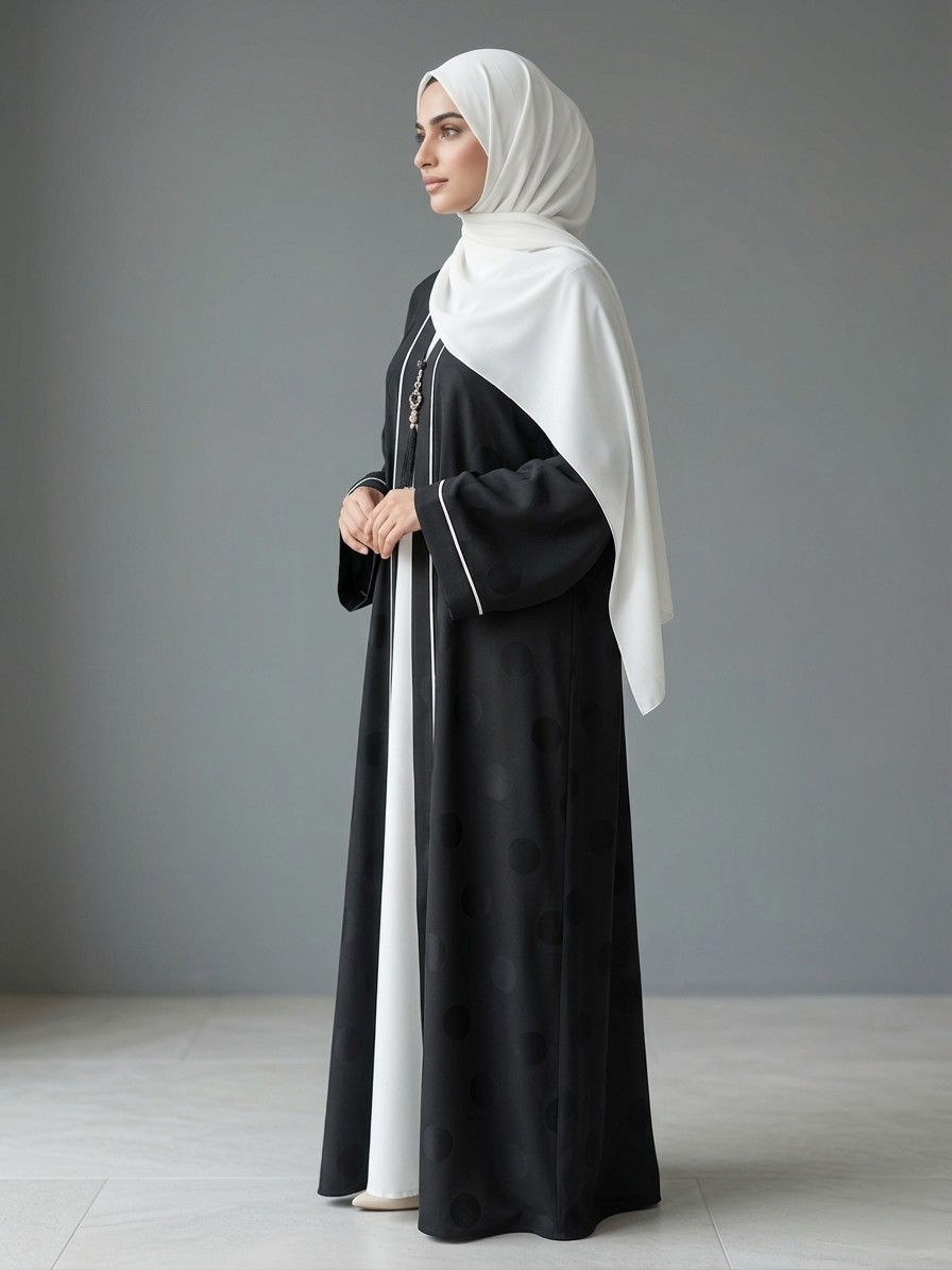 Charcoal | Cardigan abaya