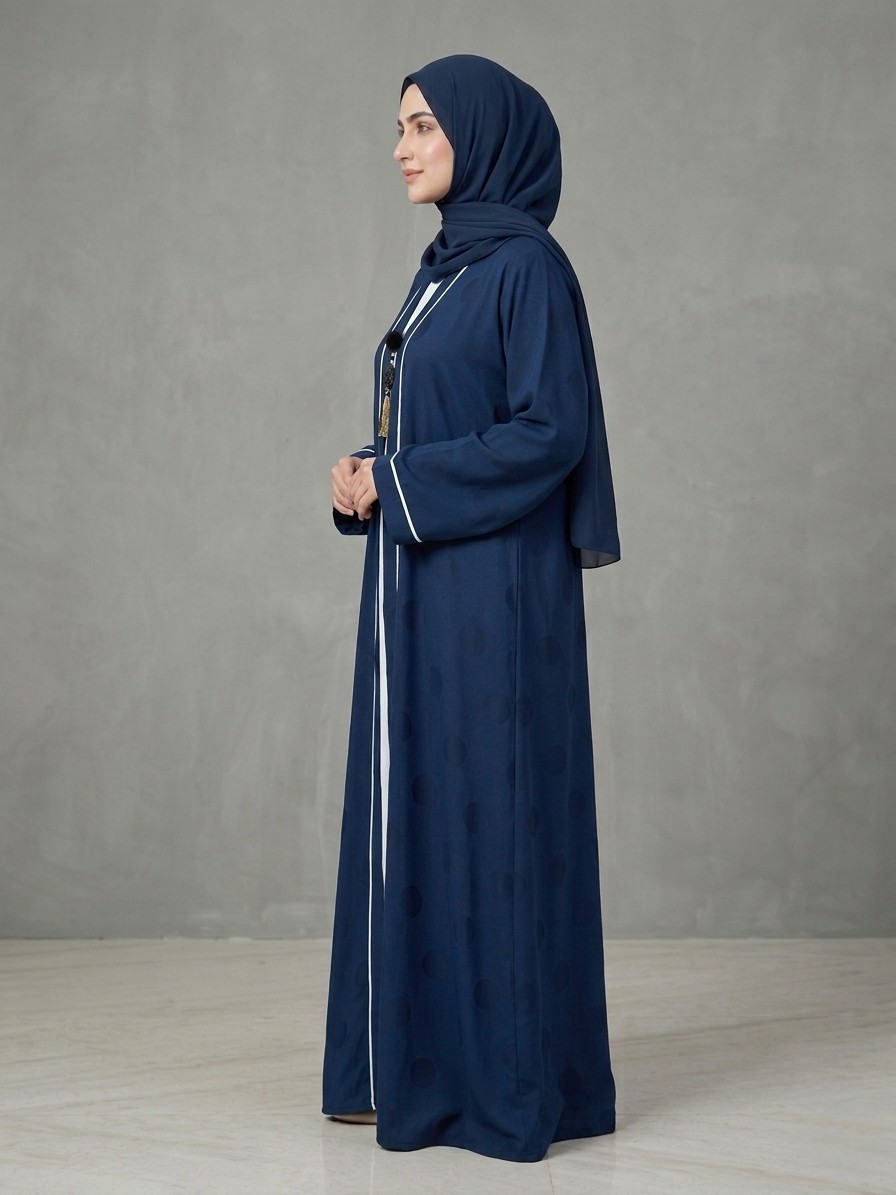 Blue | Cardigan abaya