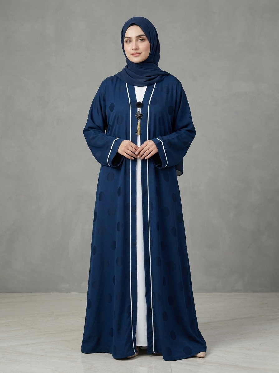 Blue | Cardigan abaya
