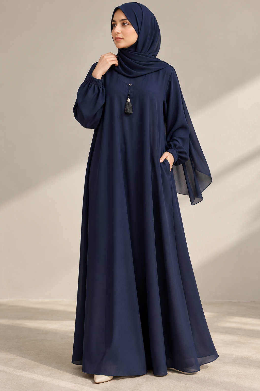 Blue - Casual Abaya