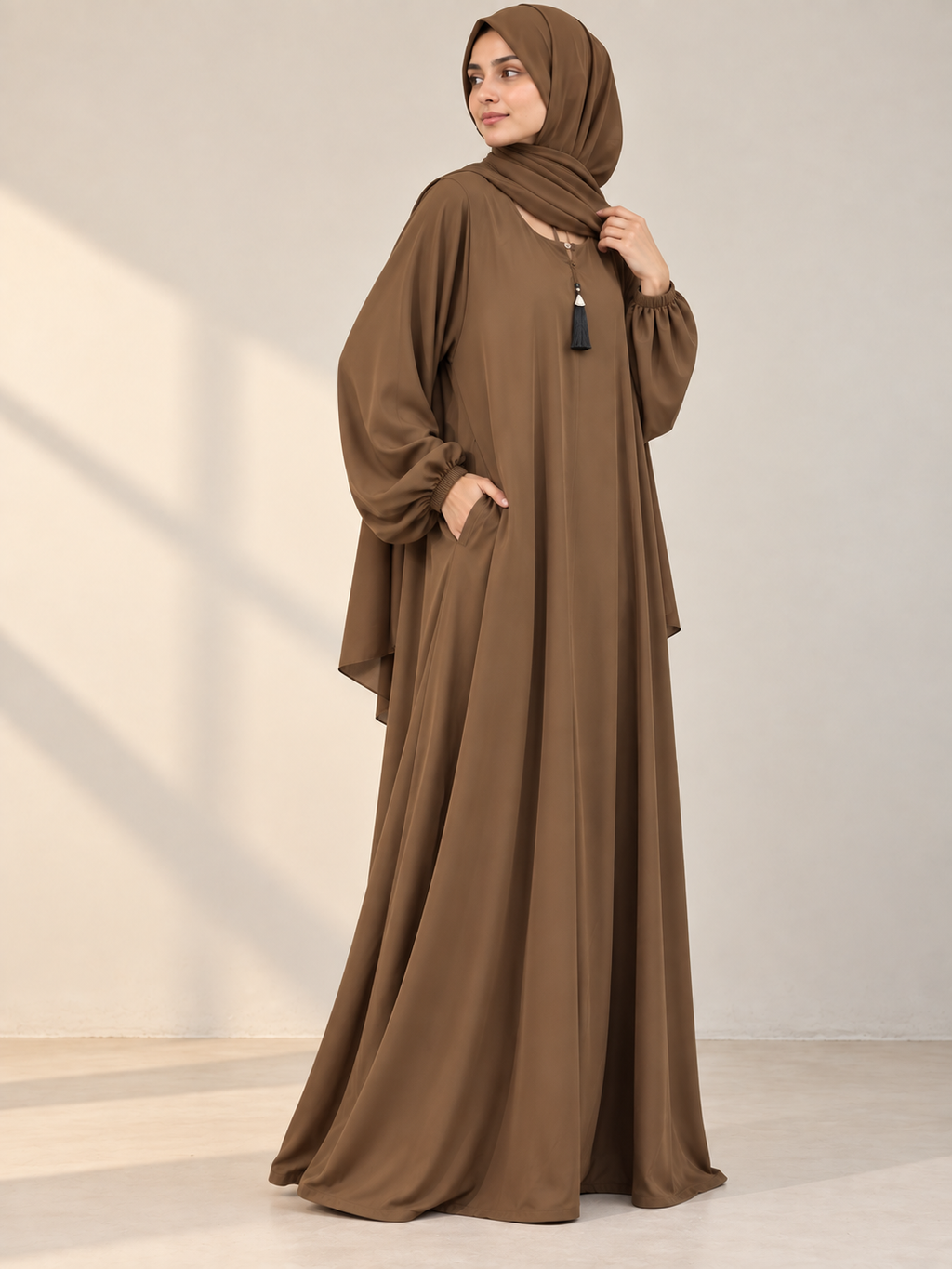 Beige - Casual Abaya