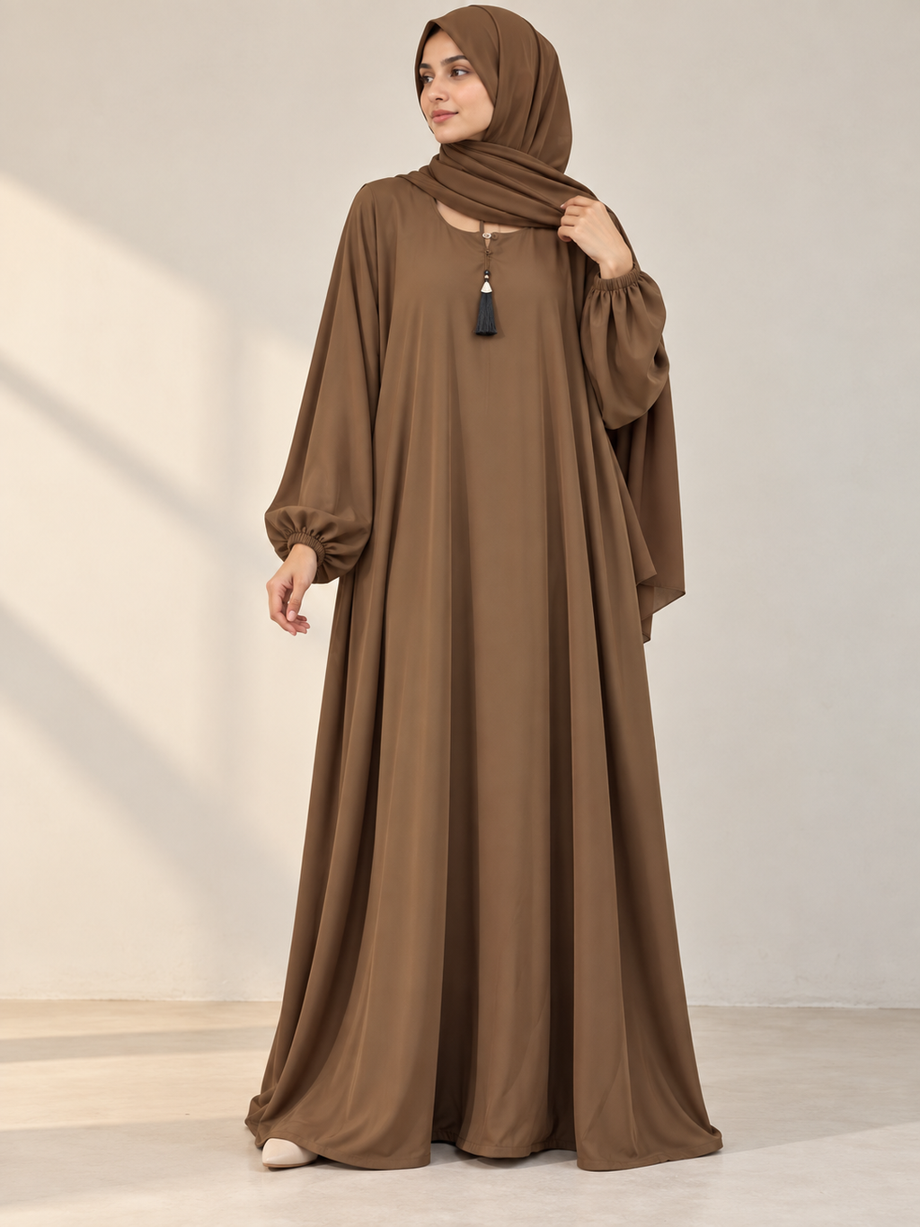 Beige - Casual Abaya
