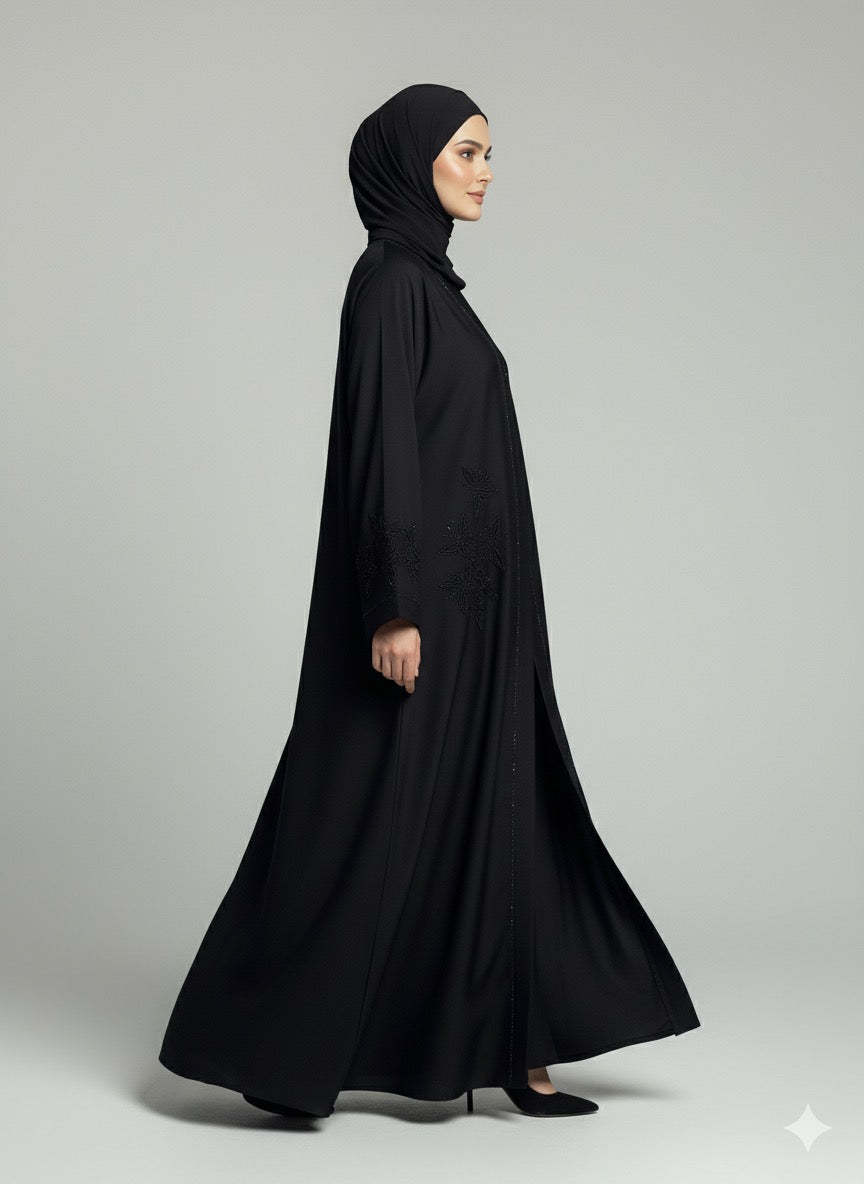 Black Farasha - Luxe Abaya