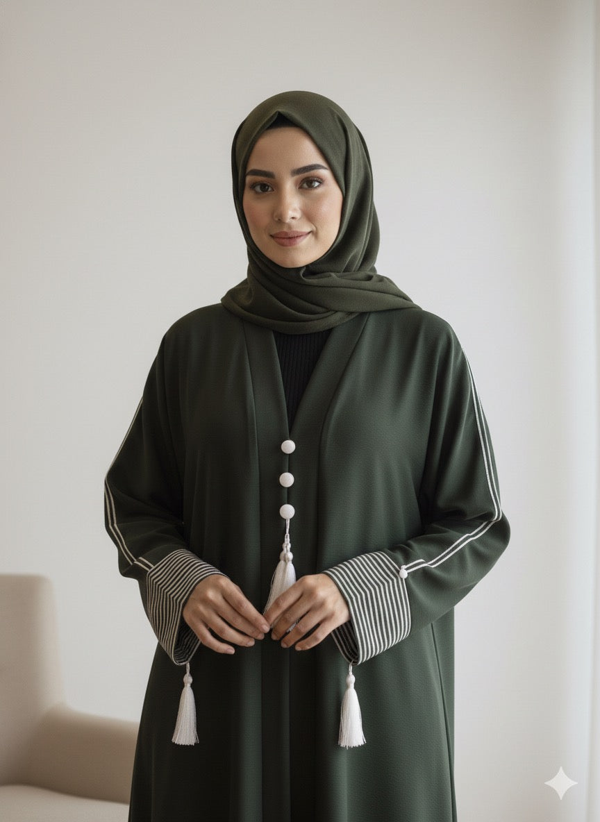 Mosswood | Pinstripe Abaya