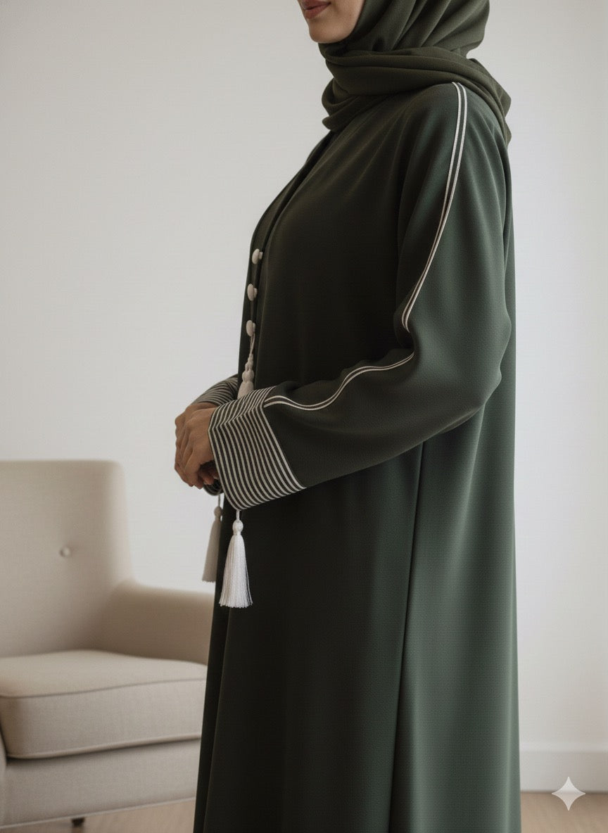 Mosswood | Pinstripe Abaya