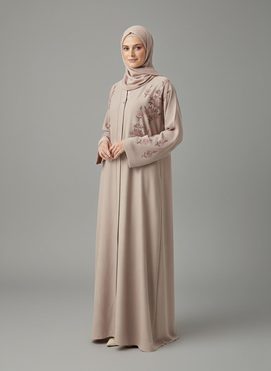 Candy Floss - Embroidered Abaya