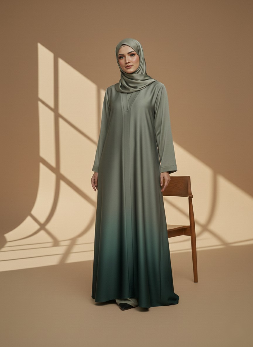 Vellona | Dual-tone Abaya