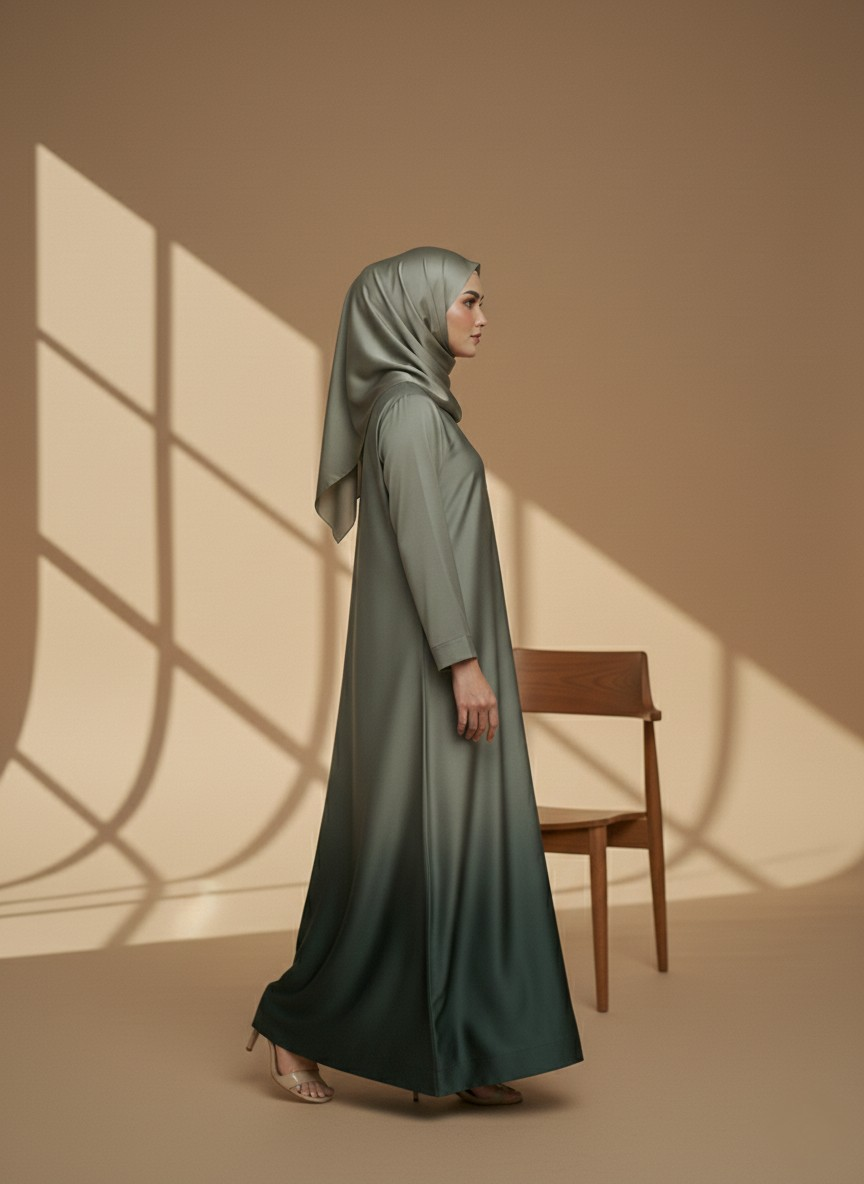 Vellona | Dual-tone Abaya