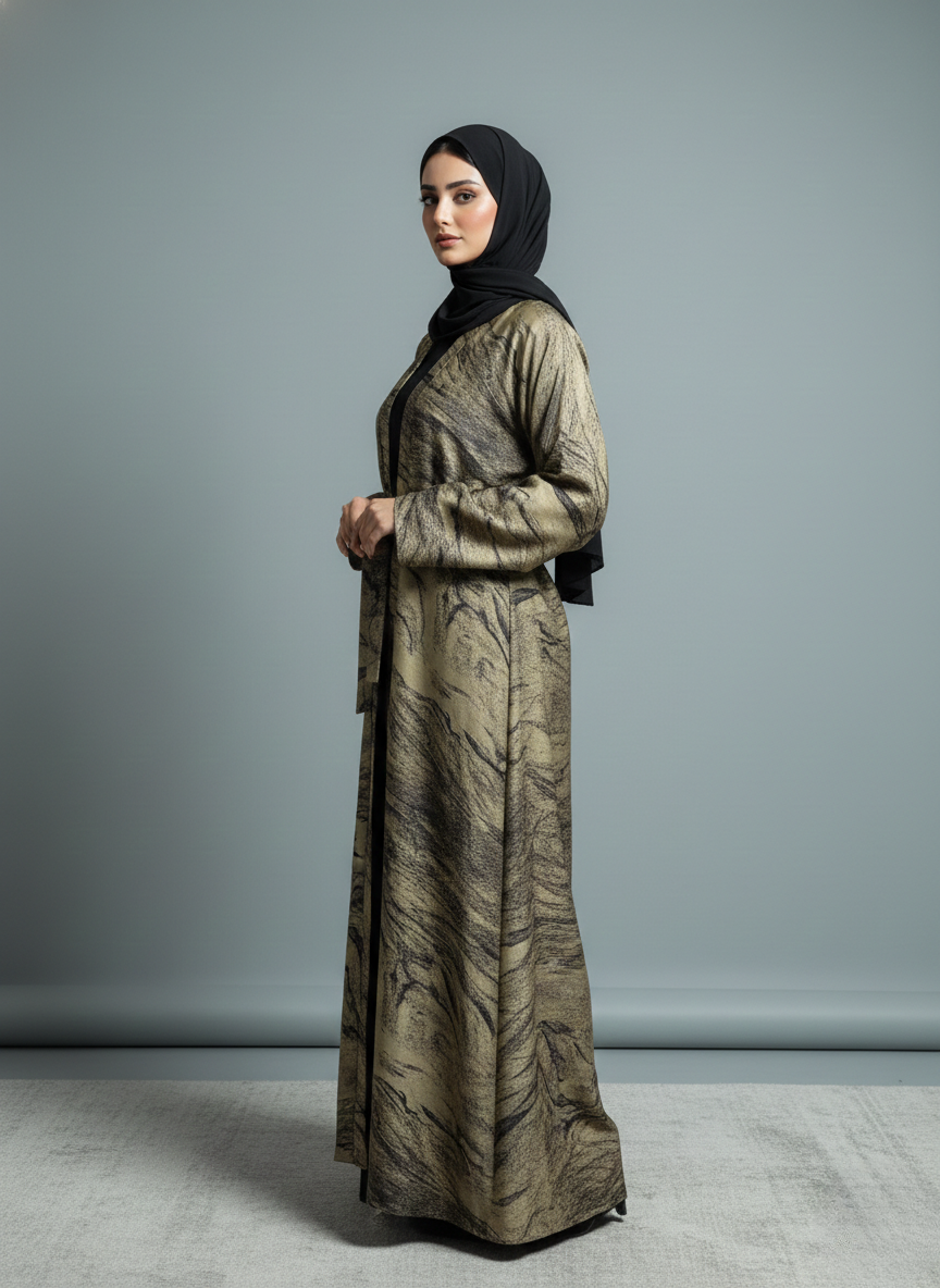 Olive Cardigan | Oreo Print