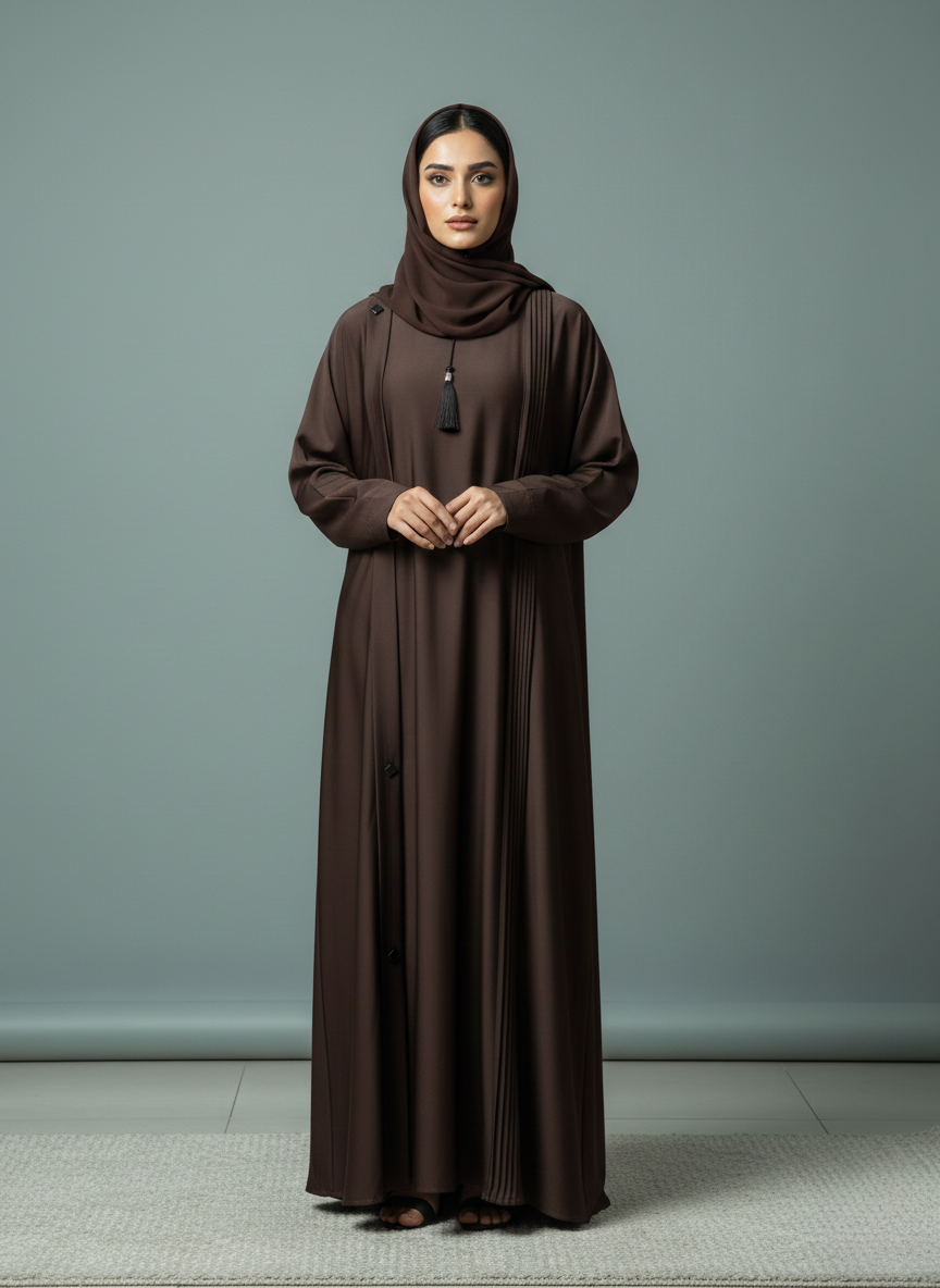 Espresso | Pleated Abaya
