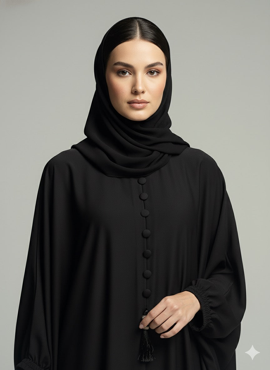 Celestial Black - Kaftan Abaya