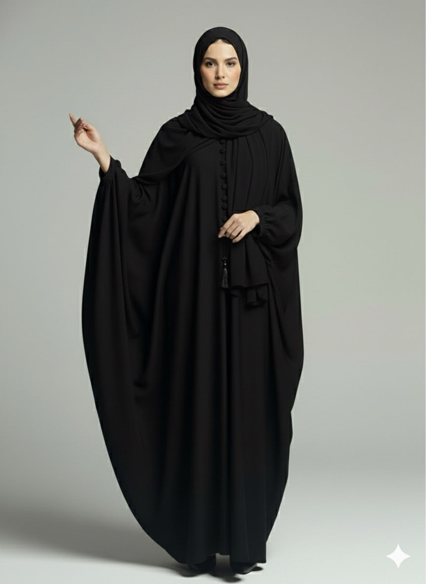 Celestial Black - Kaftan Abaya