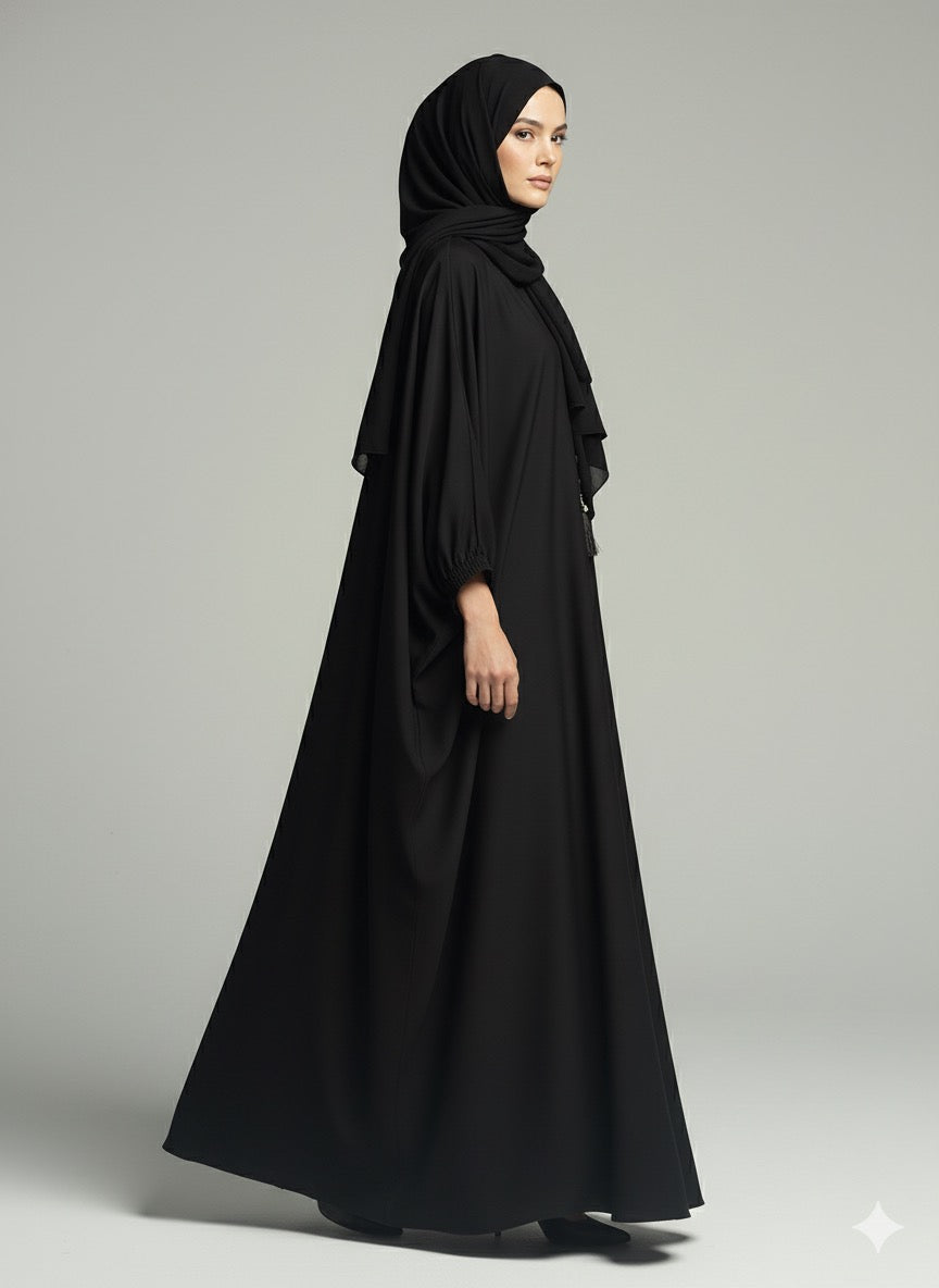 Celestial Black - Kaftan Abaya